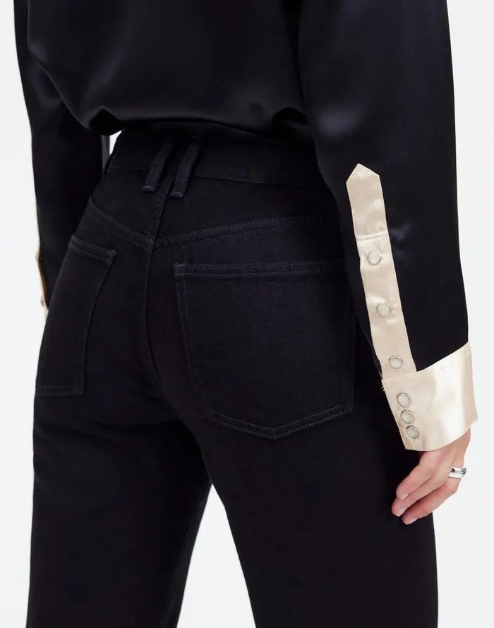 Madewell Alexa Chung For Madewell HighRise Straight Jean In Outridge Wash Outridge Wash Women Jeans