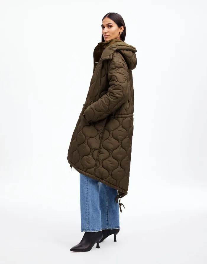 Madewell Alpha Industries M65 Fishtail Parka Jacket Green Women Coats Jackets