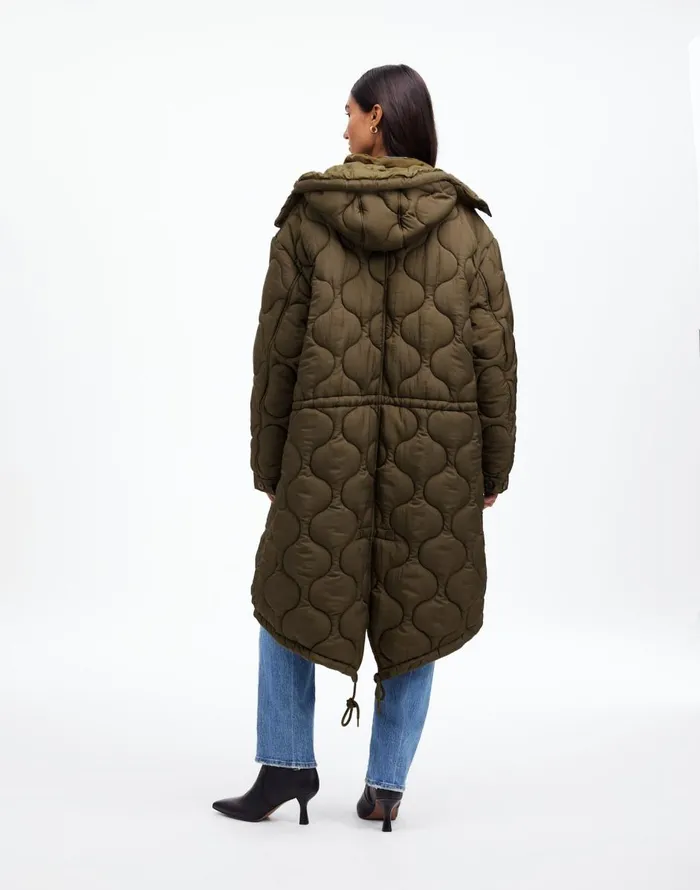 Madewell Alpha Industries M65 Fishtail Parka Jacket Green Women Coats Jackets