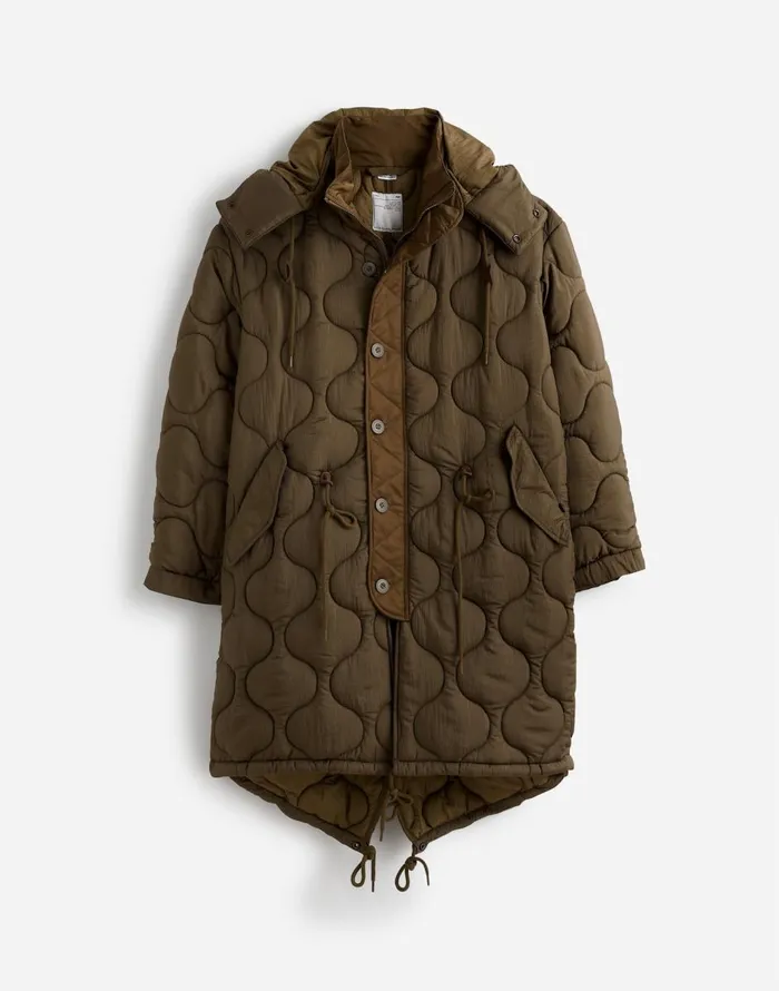 Madewell Alpha Industries M65 Fishtail Parka Jacket Green Women Coats Jackets