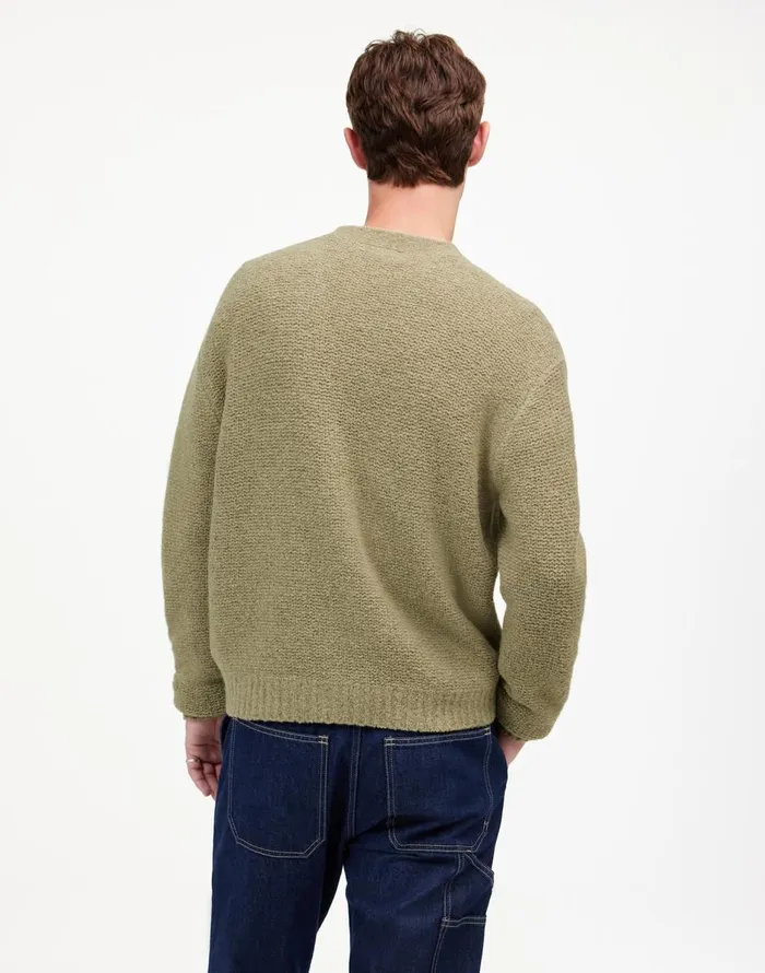 Madewell Boucl Cardigan Sweater Faded Surplus Men Sweaters
