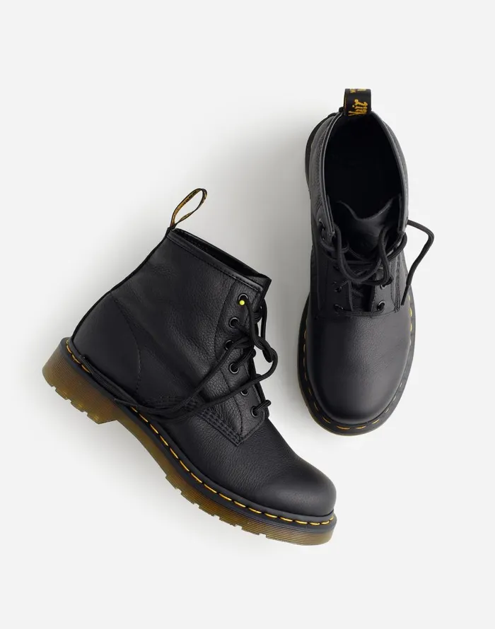 Madewell Dr Martens 101 Boots In Leather Black Virginia Women Boots