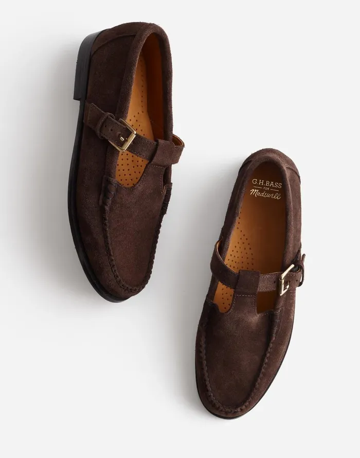 Madewell GHBASS Mary Jane Weejuns Loafers Brown Women Flats and Loafers