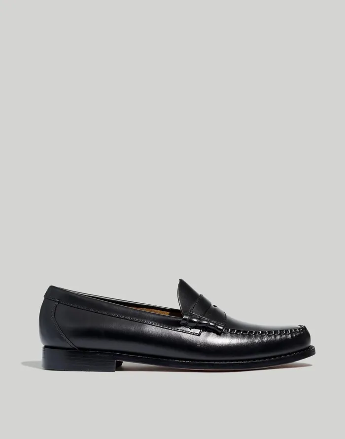 Madewell GHBASS Weejuns Penny Loafers Black Men Dress Shoes and Loafers