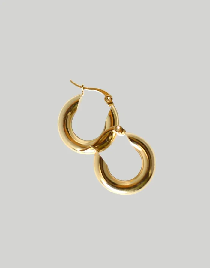 Madewell Iris 1956 Jewelry Good Karma Hoops Gold Women Jewelry