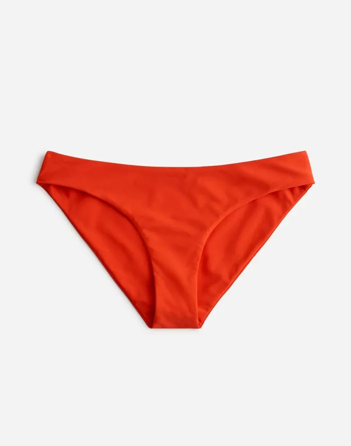 Madewell Jade Swim Lure Bikini Bottom Persimmon Women Swim