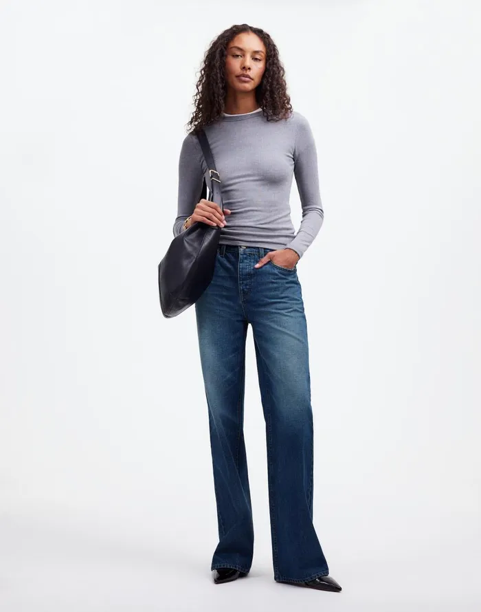 Madewell LowSlung Baggy Jeans Moffat Wash Women Jeans
