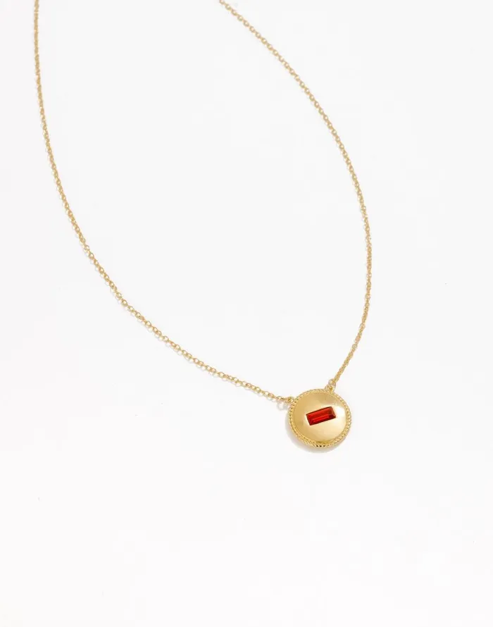 Madewell Madewell X Katie Dean Jewelry Coin Birthstone Necklace January Women Jewelry Madewell Madewell X Katie Dean Jewelry Coin Birthstone Necklace January Women Jewelry