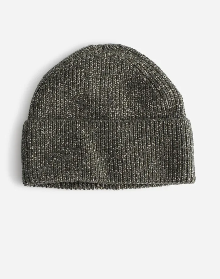 Madewell Marled Beanie Green Marl Men Hats and Scarves