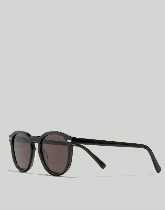 Madewell Round Acetate Sunglasses True Black Men Sunglasses