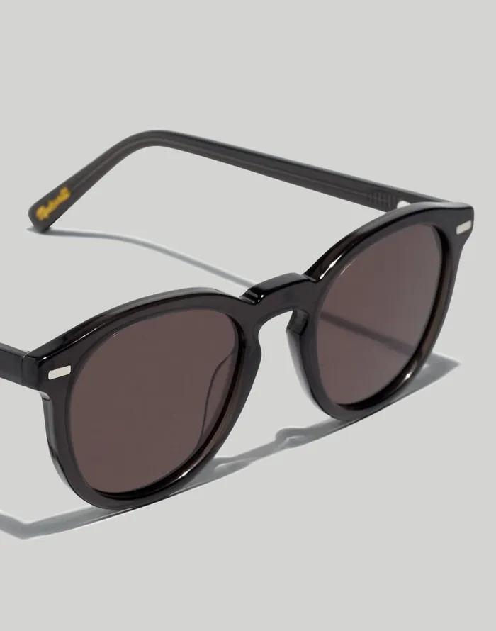 Madewell Round Acetate Sunglasses True Black Men Sunglasses