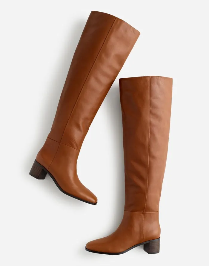 Madewell The Adaline OvertheKnee Boot Hazelnut Women Boots