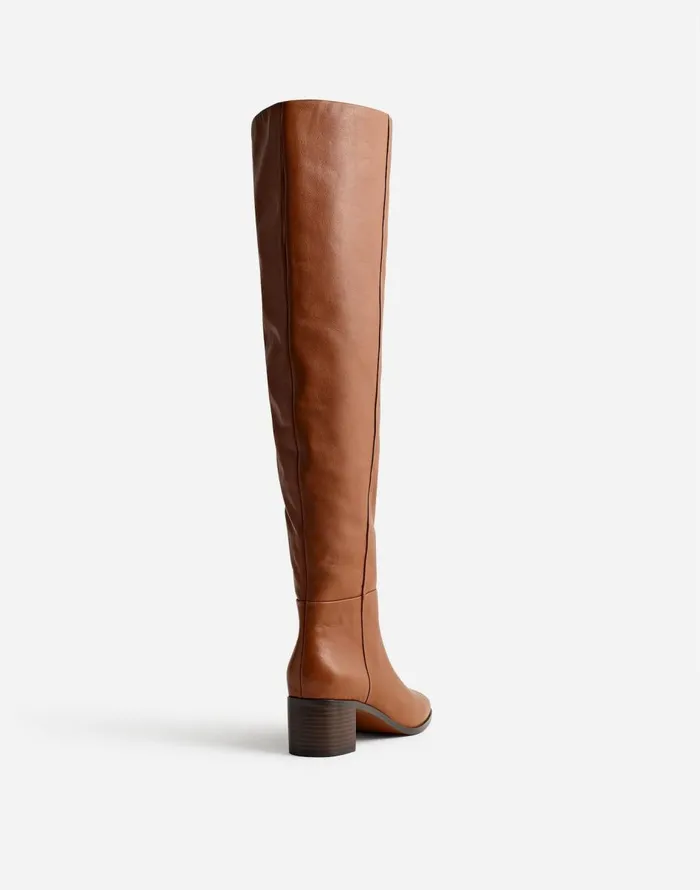 Madewell The Adaline OvertheKnee Boot Hazelnut Women Boots