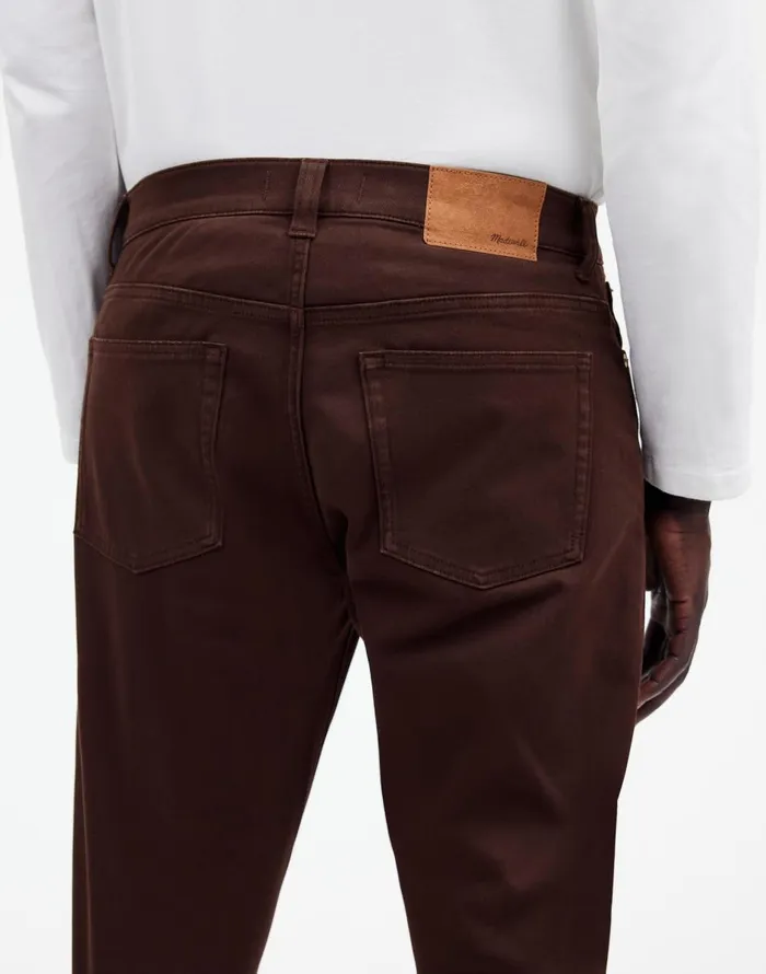 Madewell The Athletic Allday Slim Pant Dark Carob Men Jeans