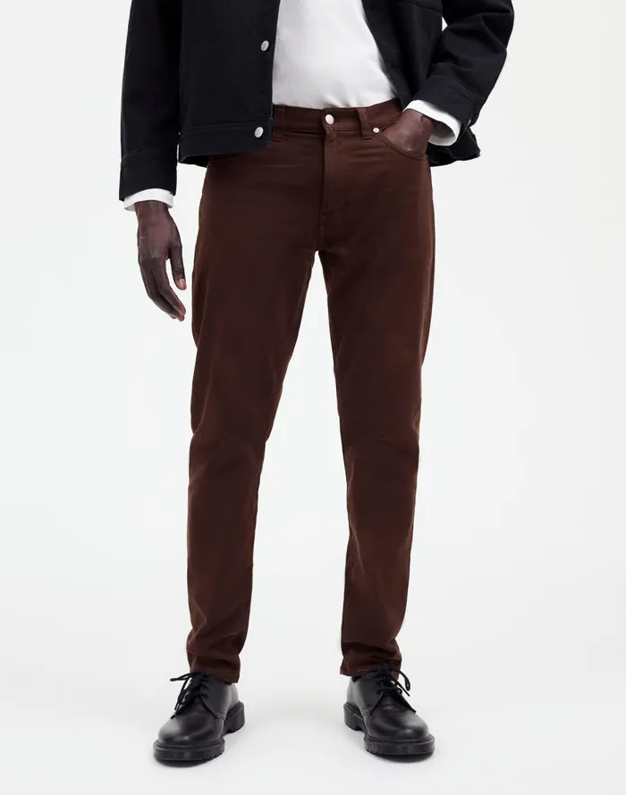 Madewell The Athletic Allday Slim Pant Dark Carob Men Jeans