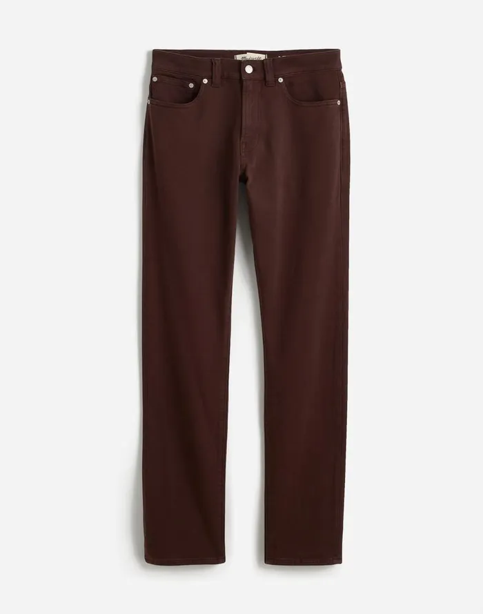Madewell The Athletic Allday Slim Pant Dark Carob Men Jeans