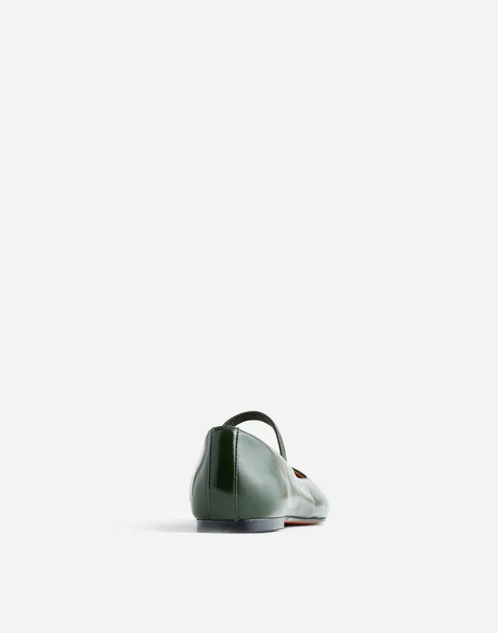 Madewell The Greta Ballet Flat Dark Forest Women Flats and Loafers