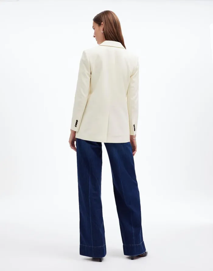 Madewell Tuxedo Blazer Winter White Women Coats Jackets