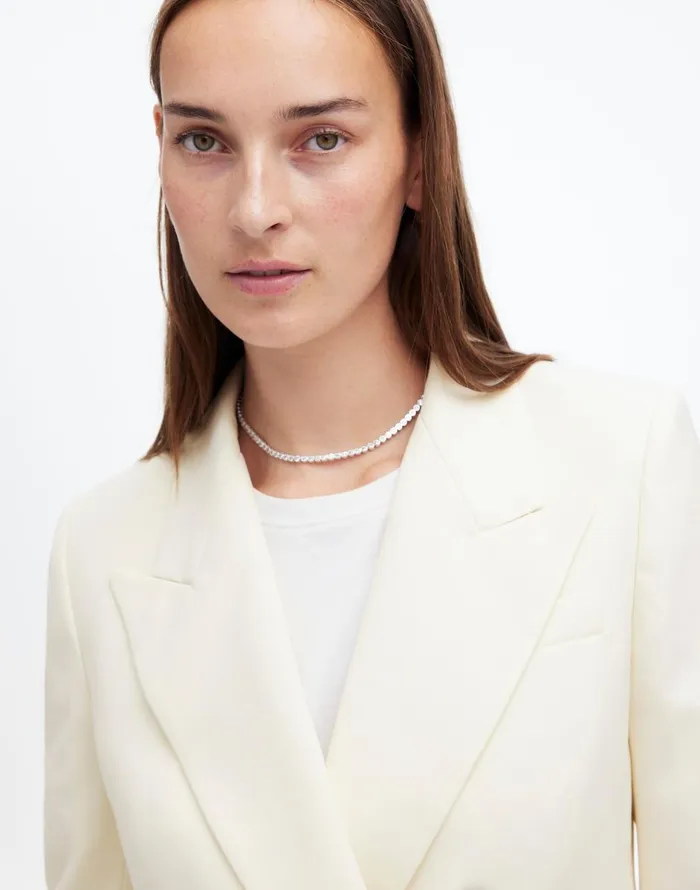 Madewell Tuxedo Blazer Winter White Women Coats Jackets