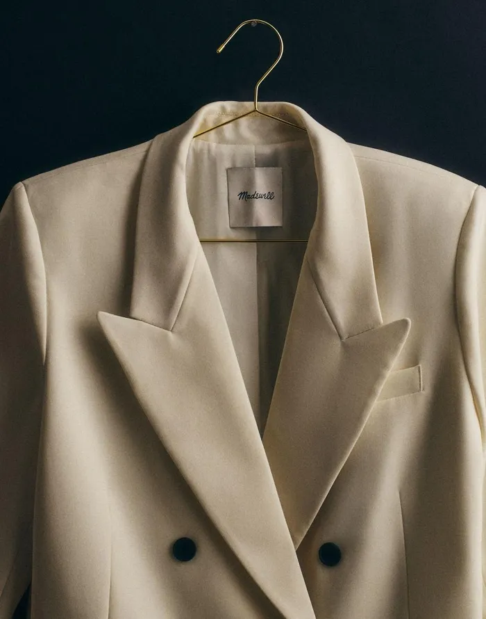 Madewell Tuxedo Blazer Winter White Women Coats Jackets