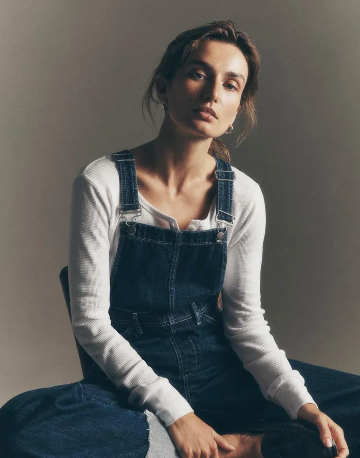 Madewell WaffleKnit Scoopneck Henley Tee Eyelet White Women Tees