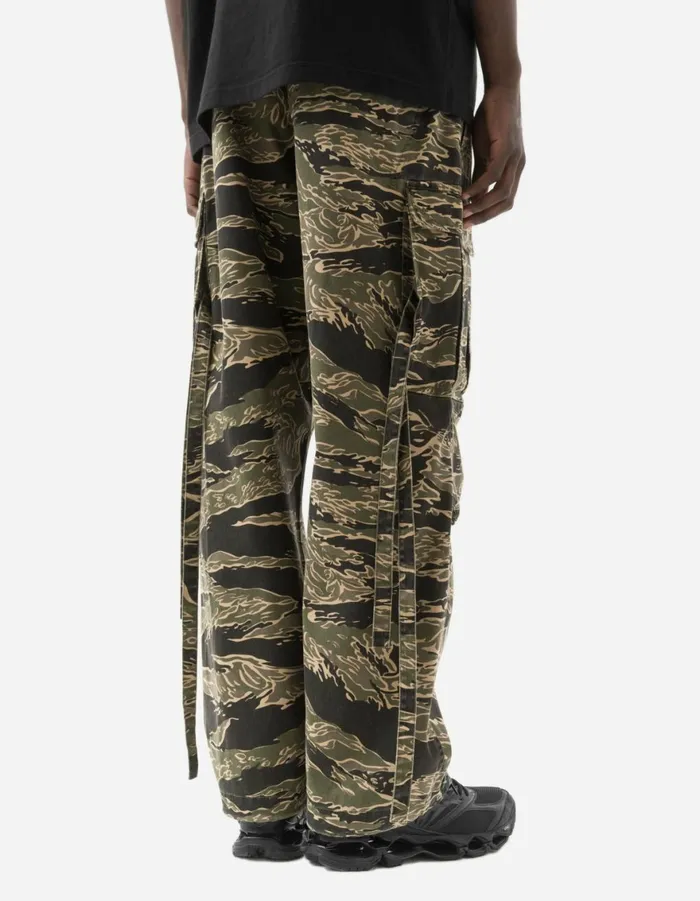 Maharishi Cargo Pants 6075 Tigerstripe Cargo Track Pants Mint Gold 8211 Men