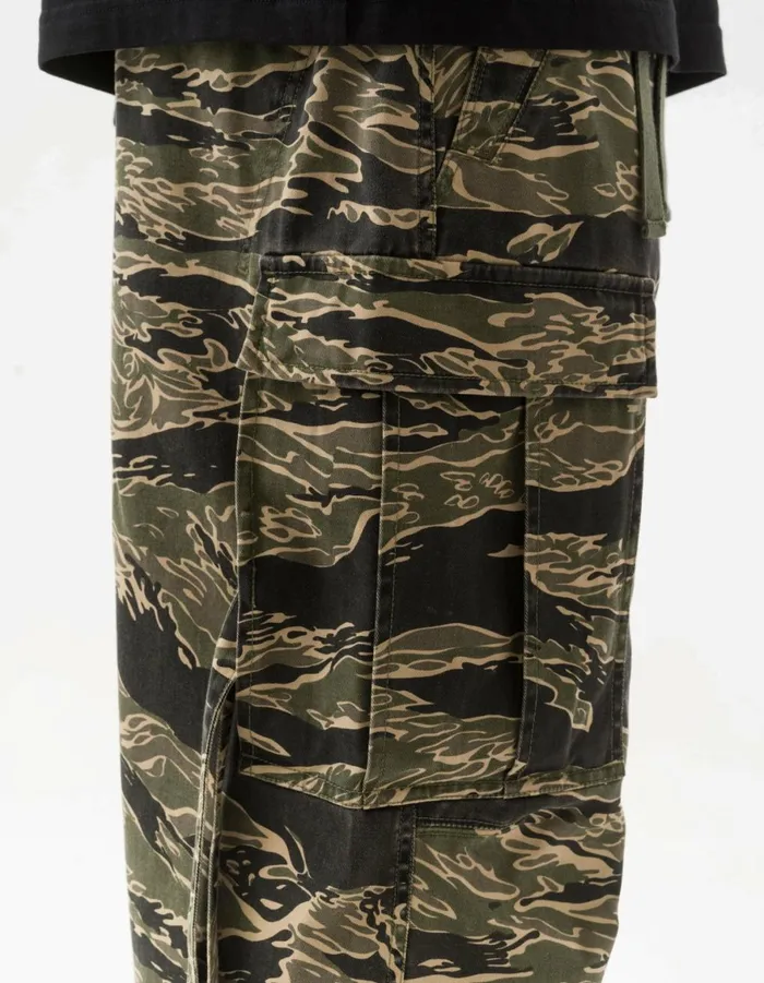 Maharishi Cargo Pants 6075 Tigerstripe Cargo Track Pants Mint Gold 8211 Men