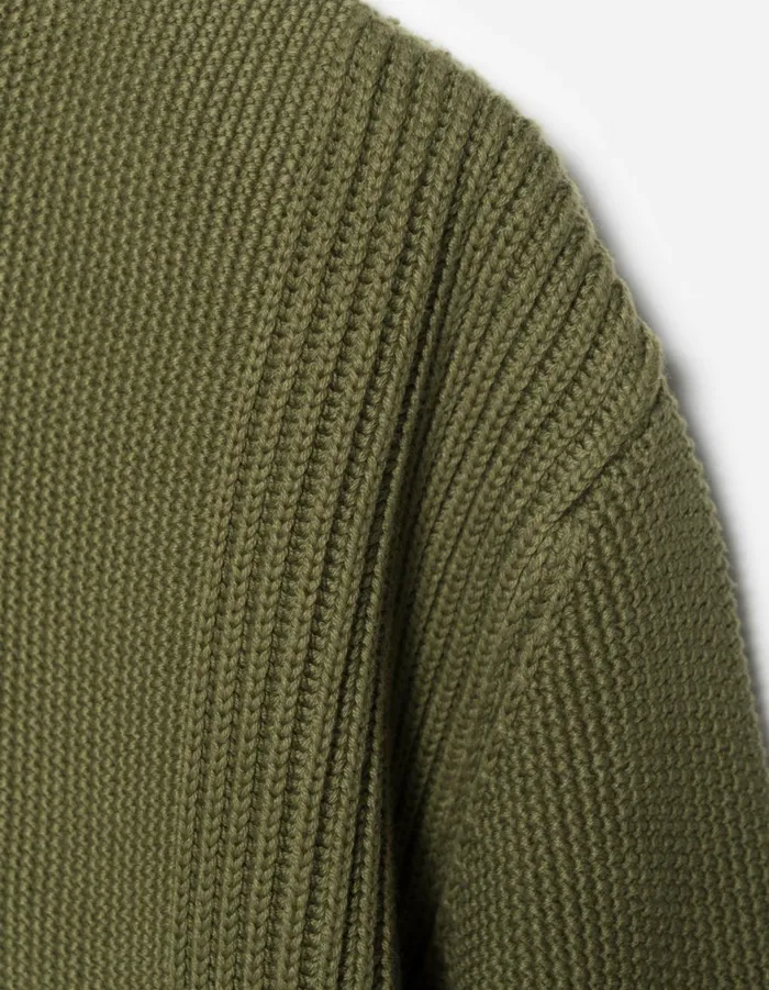 Maharishi Crew Sweats 1462 Maharishi Knitted Crew Olive 8211 Men