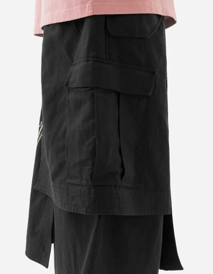 Maharishi Hakama Pants 6017 Celeste Asym Cargo Hakama Pants Black 8211 Men