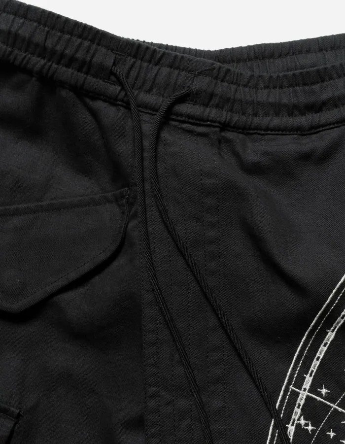 Maharishi Hakama Pants 6017 Celeste Asym Cargo Hakama Pants Black 8211 Men