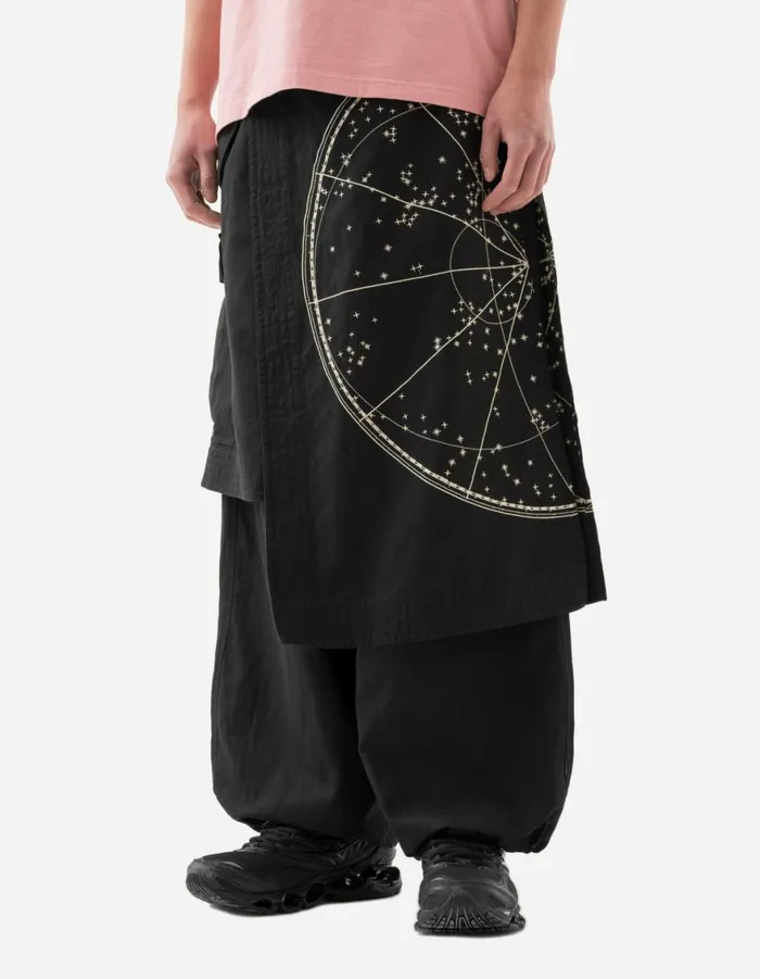 Maharishi Hakama Pants 6017 Celeste Asym Cargo Hakama Pants Black 8211 Men