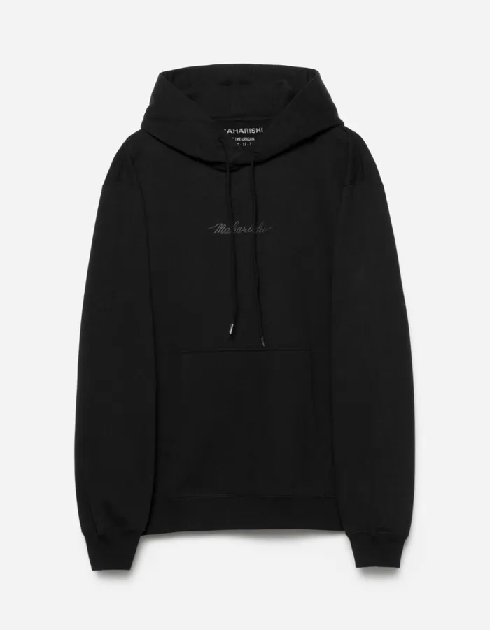 Maharishi Hooded Sweats 4622 Maharishi Organic Hooded Sweat Black 8211 Men