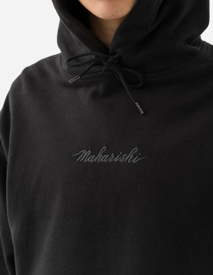 Maharishi Hooded Sweats 4622 Maharishi Organic Hooded Sweat Black 8211 Men