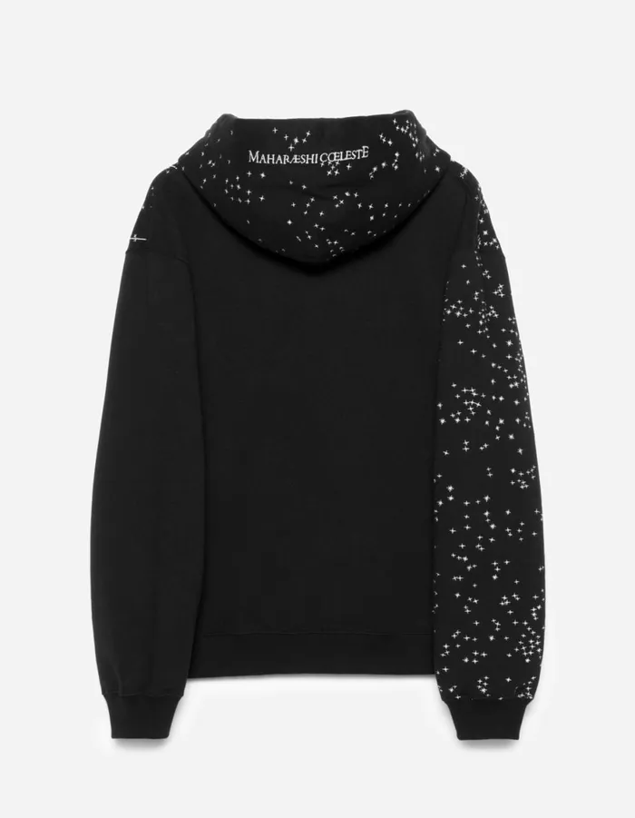 Maharishi Hooded Sweats 6015 Celeste Hooded Sweat Black 8211 Men