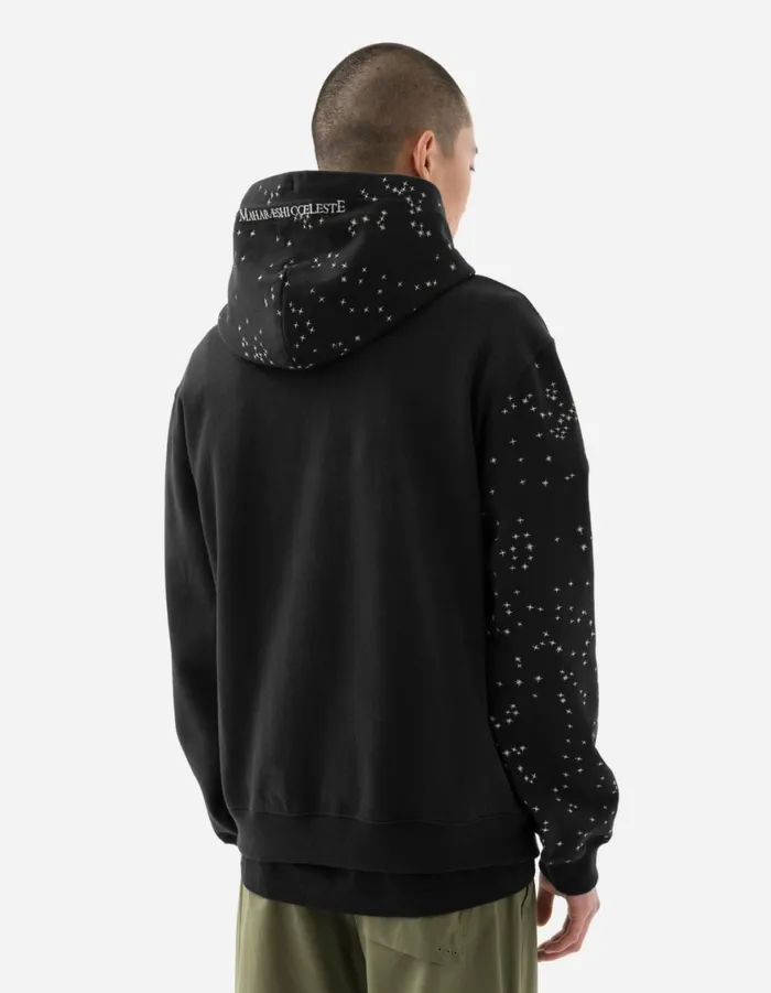 Maharishi Hooded Sweats 6015 Celeste Hooded Sweat Black 8211 Men