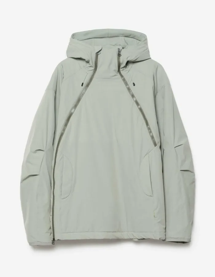 Maharishi Jackets 6023 Oversized Asym Padded Hoody Sage 8211 Men