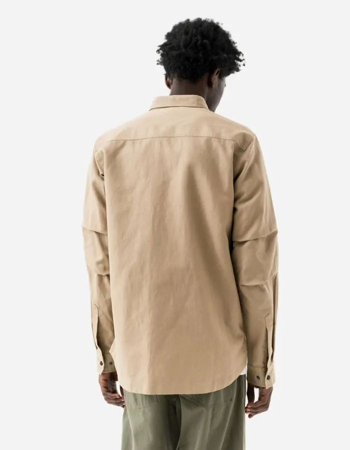 Maharishi Long Sleeve Shirts 7028 MILTYPE Custom Shirt Sand 8211 Men