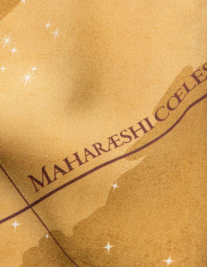 Maharishi Short Sleeve Shirts 1455 Celeste Camp Collar Shirt Parchment 8211 Men