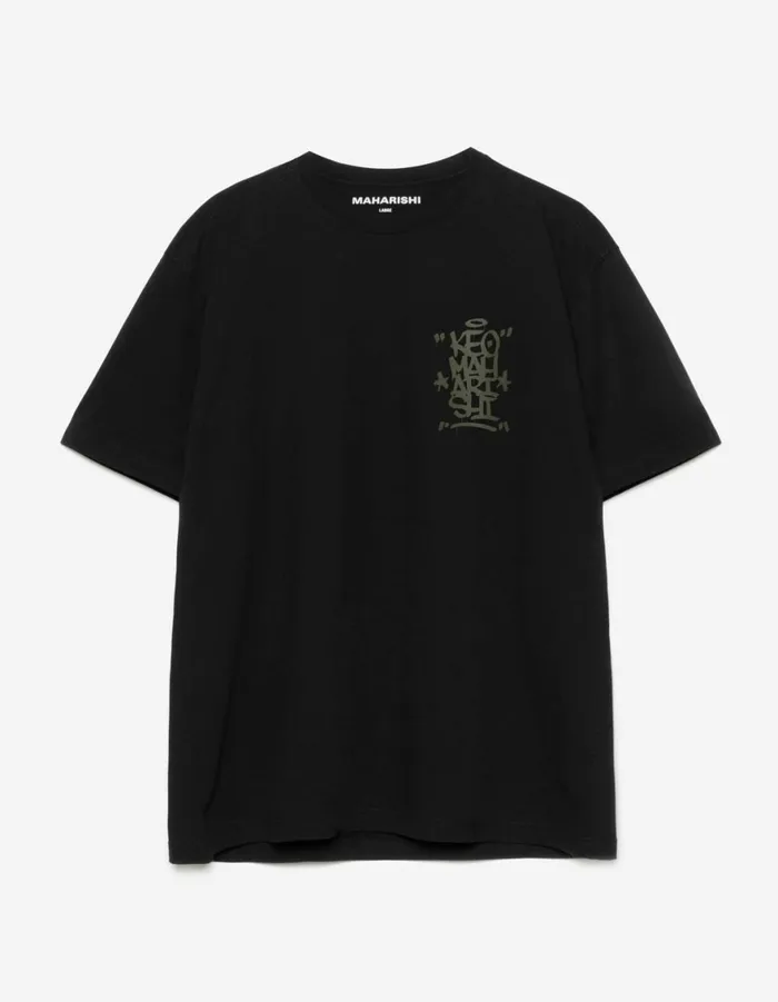 Maharishi Short Sleeve TShirts 1465 Keo Maharishi Organic TShirt Black 8211 Men