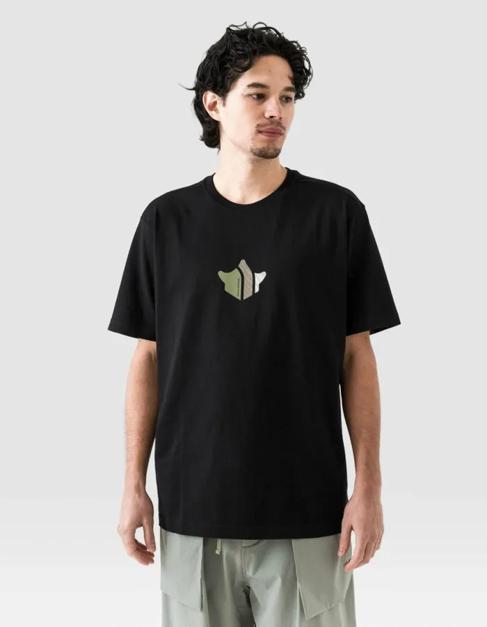 Maharishi Short Sleeve TShirts 1492 Maharishi Temple TShirt Black 8211 Men