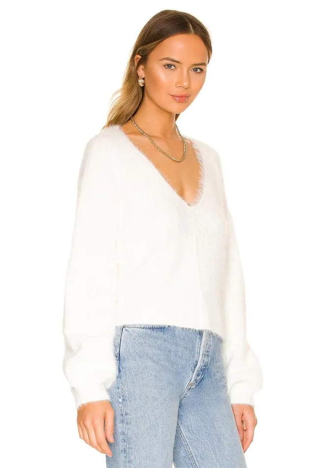 Malia V Neck Sweater Ivory Women Lovers and Friends Sweaters and Knits