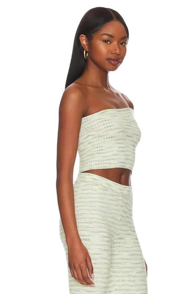 Mara Knit Top Lime Spacedye Women Lovers and Friends Tops