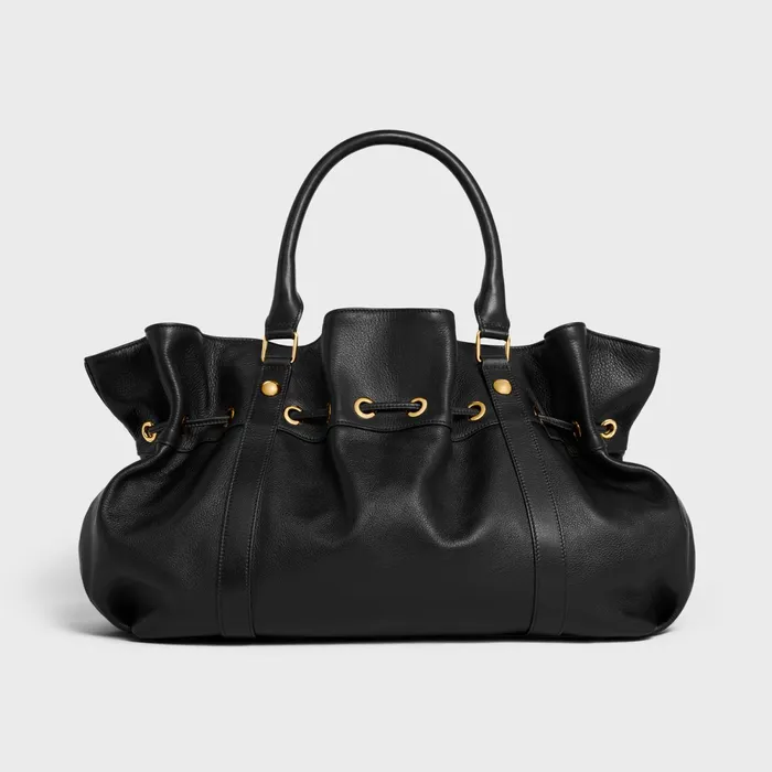 Medium Celine Abbey Bag In Supple Calfskin Black Women CELINE MORE LINES Medium Celine Abbey Bag In Supple Calfskin Black Women CELINE MORE LINES