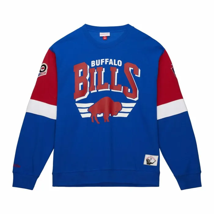 Men039s Hoodies and Sweatshirts Mitchell and Ness All Over Crew 30 Buffalo Bills Men039s Hoodies and Sweatshirts Mitchell and Ness All Over Crew 30 Buffalo Bills