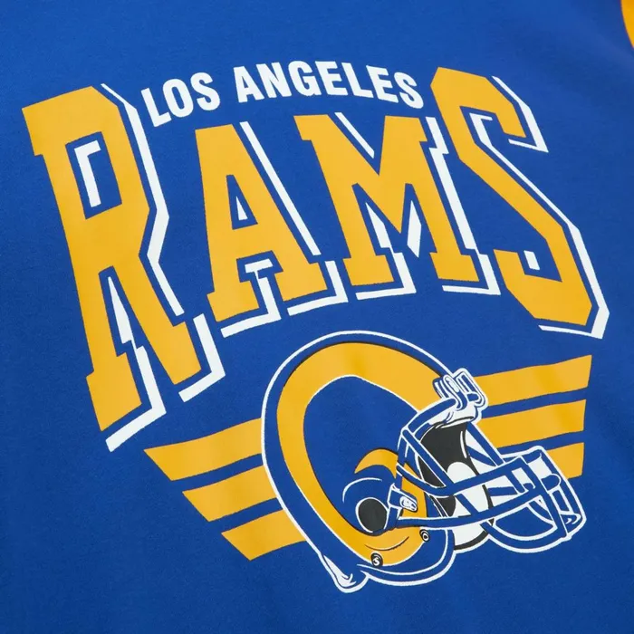Men039s Hoodies and Sweatshirts Mitchell and Ness All Over Crew 30 Los Angeles Rams Men039s Hoodies and Sweatshirts Mitchell and Ness All Over Crew 30 Los Angeles Rams