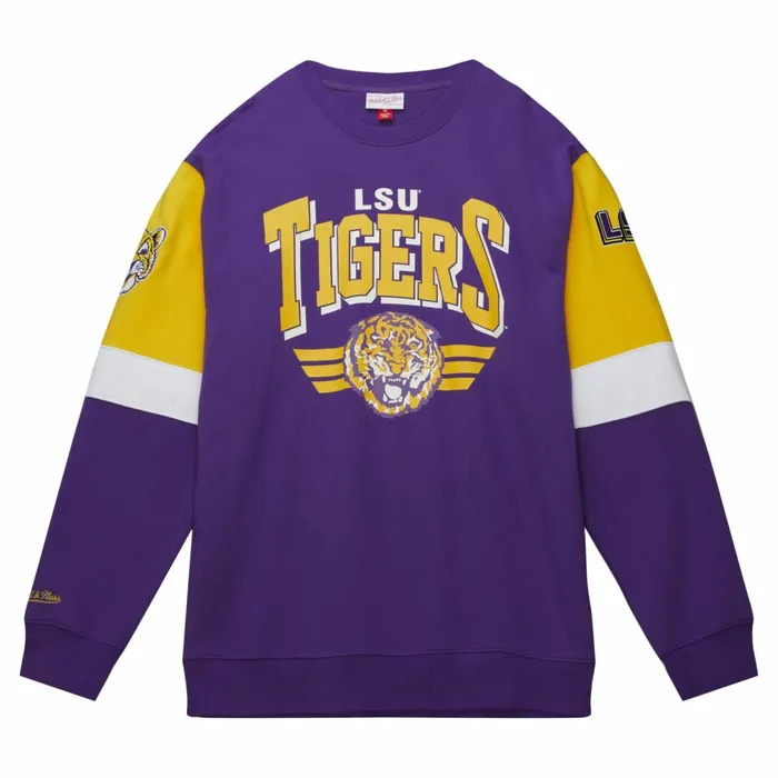 Men039s Hoodies and Sweatshirts Mitchell and Ness All Over Crew 30 Louisiana State University Men039s Hoodies and Sweatshirts Mitchell and Ness All Over Crew 30 Louisiana State University