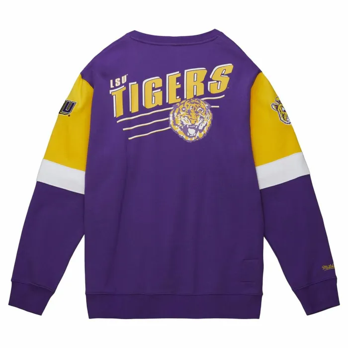 Men039s Hoodies and Sweatshirts Mitchell and Ness All Over Crew 30 Louisiana State University Men039s Hoodies and Sweatshirts Mitchell and Ness All Over Crew 30 Louisiana State University