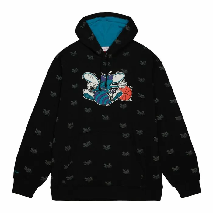 Men039s Hoodies and Sweatshirts Mitchell and Ness AOP Fleece Hoodie Charlotte Hornets Men039s Hoodies and Sweatshirts Mitchell and Ness AOP Fleece Hoodie Charlotte Hornets