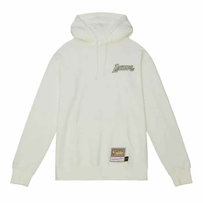 Men039s Hoodies and Sweatshirts Mitchell and Ness Cream Hoodie Los Angeles Lakers Men039s Hoodies and Sweatshirts Mitchell and Ness Cream Hoodie Los Angeles Lakers