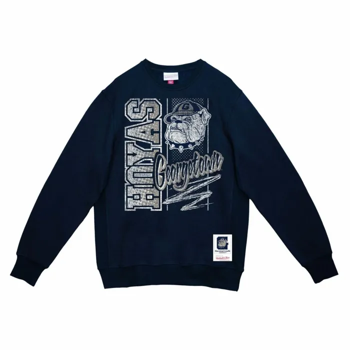 Men039s Hoodies and Sweatshirts Mitchell and Ness Halftime Script Crew Georgetown University Men039s Hoodies and Sweatshirts Mitchell and Ness Halftime Script Crew Georgetown University